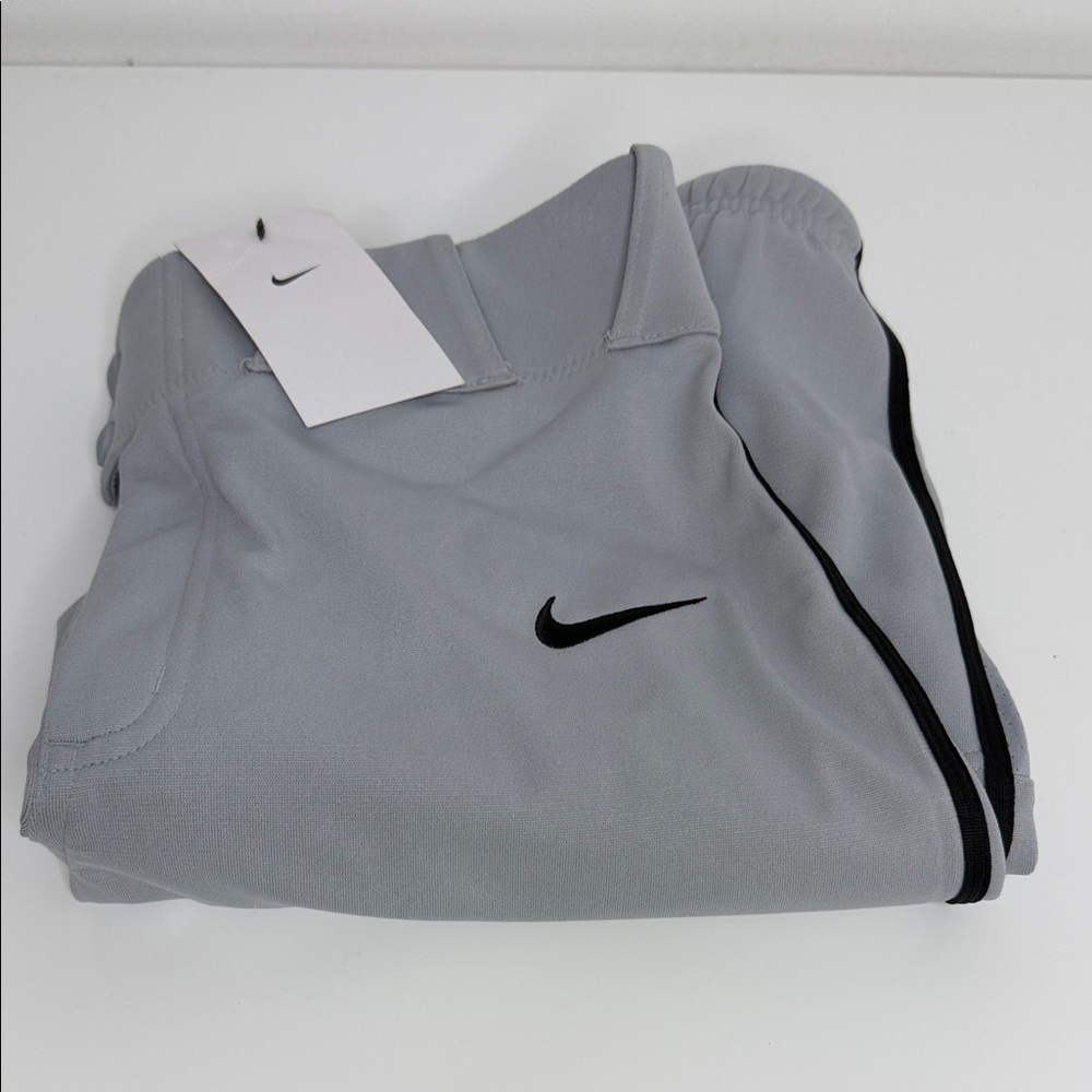 Nike Vapor Select High Piped Men's Baseball Pants Grey Black Piping small NEW